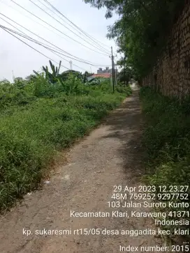Dijual Tanah Strategis 3.000 m² – Karawang Timur (Dekat Flyover Tol)