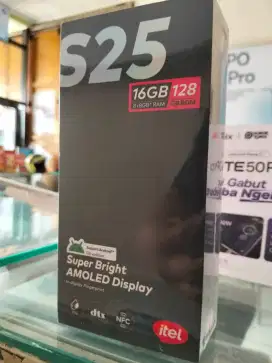 Itel S25 Ram 8GB+8GB/128GB,Baru,Segel Box,Garansi Resmi,Original