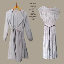 Dress isi 2pc bundling preloved/second/bekas pakai