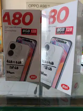 Itel A80 Ram 4GB+4GB/128GB,Baru,Segel Box,Garansi Resmi,Original