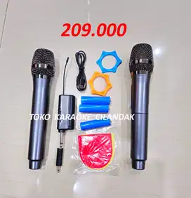 mic wireless 2mic murah
