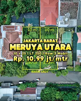 Tanah Kav 250m2 dalam Komplek 10jtan 10 menit ke Puri Indah Mall