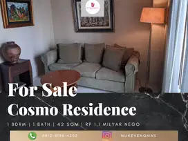 Dijual Apartement Cosmo Residence 1 BR Furnished Bagus