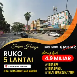 Ruko 5 Lantai di Sudirman Bogor Cocok untuk Segala Jenis Usaha