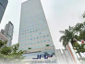 Sewa Kantor Wisma KEIAI luas 159 M2 Fitted di Sudirman Dekat MRT