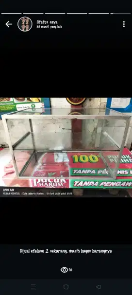 Etalase kaca 2 skat
