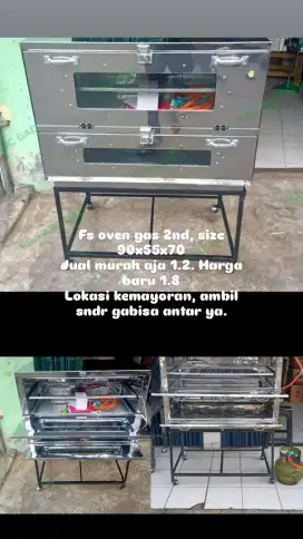 Oven Gas 2 pintu size 90x55x70 2nd