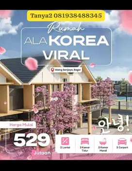 Dijual Rumah  nuasa korean style
