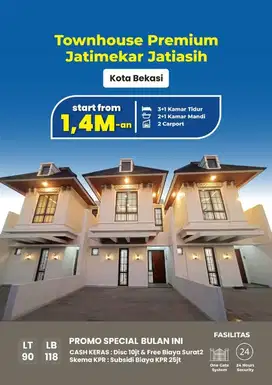 Rumah Readystok Di Jatiasih Bekasi,Carpot Bisa Dua Mobil