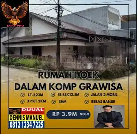 JUAL CEPAT RUMAH UK 18.85X12.5M DI DALAM KOMPLEK JELAMBAR