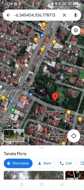 Jual Tanah 7000 M2 Strategis di Jl Raya Cinere depok