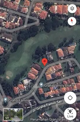 KAVLING GOLF VIEW GRAHA FAMILI LUAS TANAH 800AN