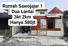 Rumah Sawojajar Satu 2 Lantai Murah Malang Kota