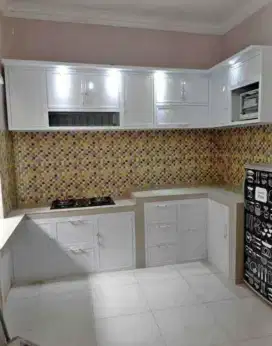Kitchen set bahan aluminium acp anti ryap anti kropos kuat api