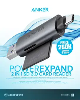 ANKER PowerExpand 2in1 SD 3.0 Card Reader - A8326
