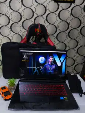 MSI GF63 Gen8 RAM 16GB SSD+HDD Dual VGA Nvidia GTX Siap Render