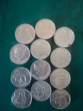 Dijual Uang Koin 50 Perak Tahun 1999