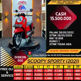 SCOOPY SPORTY 2021 BAYAR VIA SHOPEE TOKPED KREDIVO INDODANA AKULAKU CC