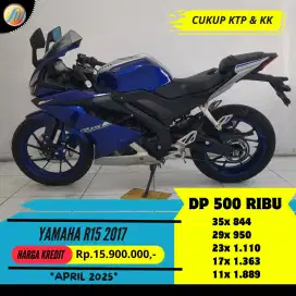 DP CUMA 500RIBU YAMAHA R15 2017 BIRU CUKUP KTP+KK ANGSURAN RINGAN