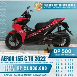 Bayar DP pas terima unit Hanya 500k AEROX 155 TH 2022 second
