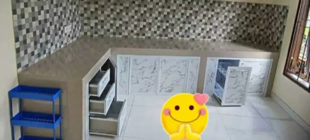 Kitchen set bahan aluminium acp anti ryap anti kropos kuat api