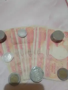 Uang kertas dan koin rupiah lama termurah SE indonesia