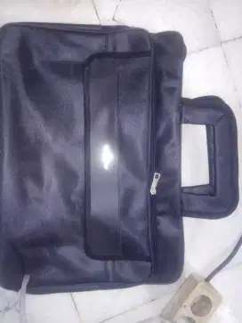 tas laptop hitam polosport