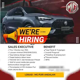 Lowongan Sales Mobil MG