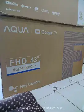 Tv Aqua 43 inch google tv baru