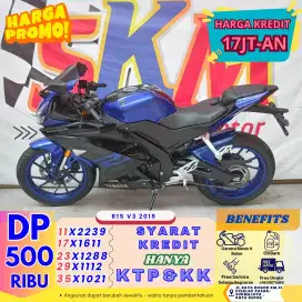 ( r15 thun 2021 dp:500 garansi mesin 6buln cash credit