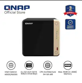 Qnap NAS TS464-8G 4Bay - New - Garansi Resmi 3 Tahun