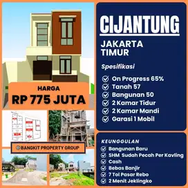 Rumah cash kpr 785 juta jakarta timur 2 kt 2km 2 lantai