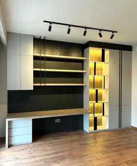 interior desain kitchen set kamar set wardrobe lemari backdrop tv