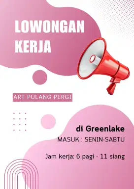 ART pulang pergi berrs beres rumah