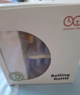 Rolling rattle mainan tummy time