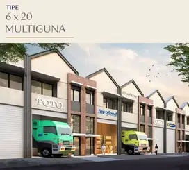 GUDANG PIK 2 DIJUAL BIZPARK UKURAN 6X20 MULTIGUNA 2 LANTAI BISA CICILA