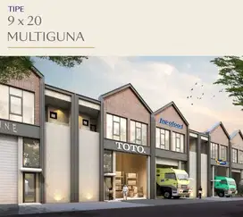 GUDANG PIK 2 DIJUAL BIZPARK UKURAN 9X20 MULTIGUNA 2 LANTAI BISA CICILA