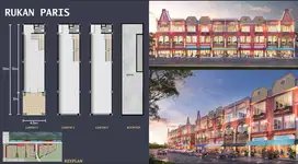RUKO DIJUAL PIK MARINA BAY TIPE PARIS 4.5X20 VIEW CITY 3.5 LANTAI