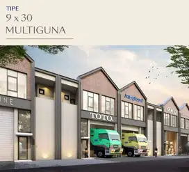 GUDANG PIK 2 DIJUAL BIZPARK UKURAN 9X30 MULTIGUNA 2 LANTAI BISA CICILA