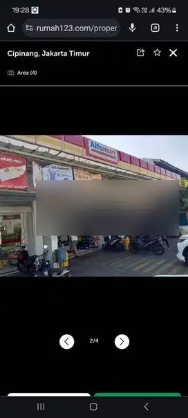Ruang Usaha di Cipinang Raya ex alfa mart luas 450 m2 1 lantai parkira