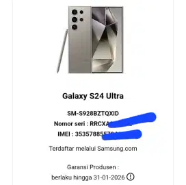 S24 ULTRA 512 GB SECOND GARANSI PANJANG LIKENEW