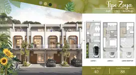 Rumah 2 Lantai dengan Rooftop Pasadena Spring di PIK 2