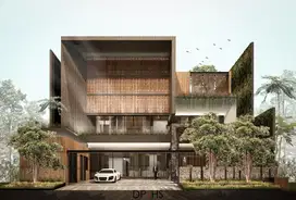 Dijual RumahTropical Concept in Trimaran PIK with Swimming Pool