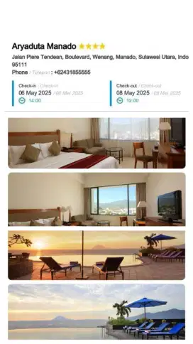 Voucher Hotel Aryaduta Manado