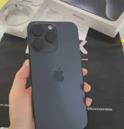 iphone 15 pro titanium blue garansi aktif