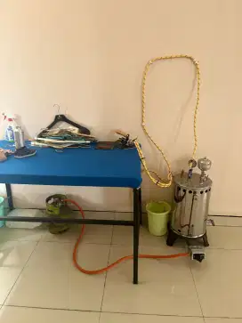 Dijual setrika boiler uap beserta meja