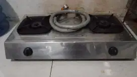 Kompor 2 tungku rinai+ selang+ regulator