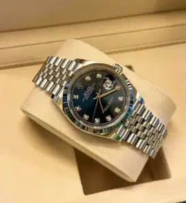 Jam rolex 36 blue