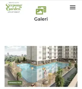 SEWA MURAH APARTEMEN-SERPONG GARDEN SIAP HUNI-BEST VIEW Lantai 19