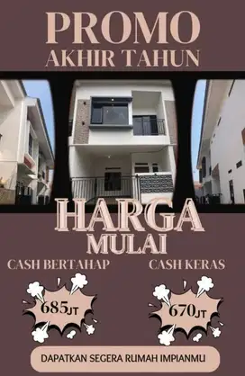 Rumah 2Lt Murah Masuk Mobil Di Bintara Bekasi Dkt Stasiun Cakung